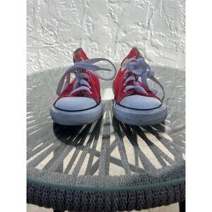 Toddler Converse High Top gently used color red (Toddler size 7)